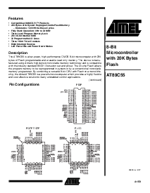 浏览型号AT89C55-33PC的Datasheet PDF文件第1页