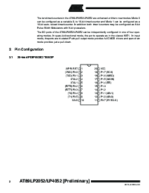 浏览型号AT89LP2052的Datasheet PDF文件第2页