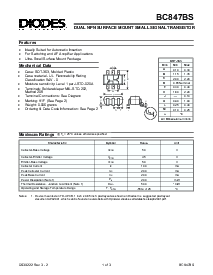 浏览型号BC847BS的Datasheet PDF文件第1页