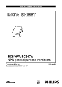 浏览型号BC847BW的Datasheet PDF文件第1页