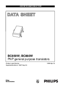 浏览型号BC859W的Datasheet PDF文件第1页