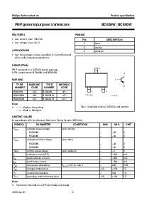 浏览型号BC859W的Datasheet PDF文件第2页