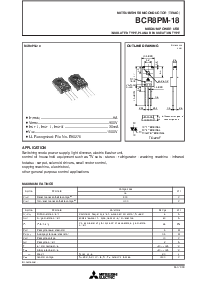 浏览型号BCR8PM-14的Datasheet PDF文件第1页