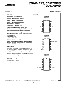 浏览型号CD4072BMS的Datasheet PDF文件第1页