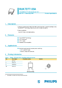浏览型号BUK7277-55A的Datasheet PDF文件第1页