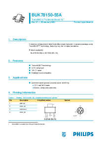 浏览型号BUK78150-55A的Datasheet PDF文件第1页