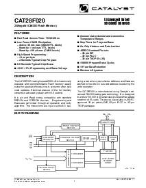 浏览型号CAT28F020N-12的Datasheet PDF文件第1页