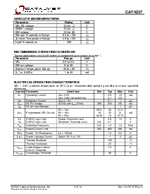 浏览型号CAT4237TS的Datasheet PDF文件第2页