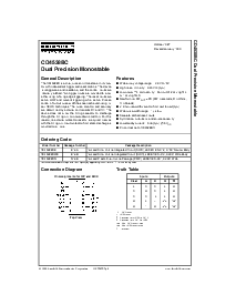 浏览型号CD4538BCM的Datasheet PDF文件第1页