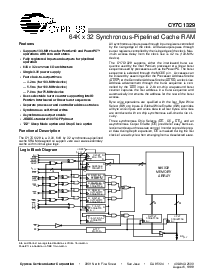 浏览型号CY7C1329-100AC的Datasheet PDF文件第1页