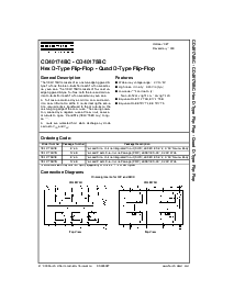 浏览型号CD40174BCM的Datasheet PDF文件第1页