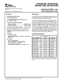 浏览型号CD54HCT259F3A的Datasheet PDF文件第1页