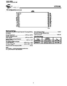 浏览型号CY7C198-20ZC的Datasheet PDF文件第2页