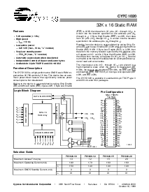 浏览型号CY7C1020-12VC的Datasheet PDF文件第1页