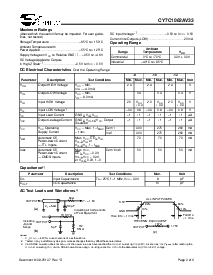 浏览型号CY7C1062AV33-10BGI的Datasheet PDF文件第3页