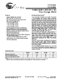 浏览型号CY7C1361B-100AC的Datasheet PDF文件第1页