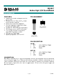 浏览型号DS1817-10的Datasheet PDF文件第1页