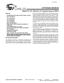 浏览型号CY7C429-25JC的Datasheet PDF文件第1页