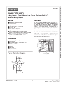 浏览型号FAN4174IP5X_NL的Datasheet PDF文件第1页