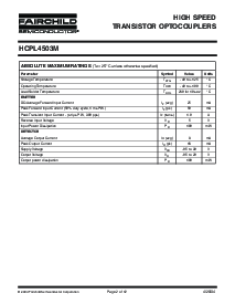 浏览型号HCPL4503SDVM的Datasheet PDF文件第2页