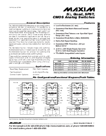 浏览型号MAX4664EPE的Datasheet PDF文件第1页