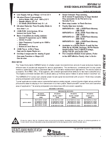 浏览型号MSP430F2131IDW的Datasheet PDF文件第1页