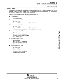 浏览型号MSP430F2131IDW的Datasheet PDF文件第5页