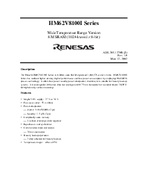 浏览型号HM62V8100LTTI-5的Datasheet PDF文件第3页