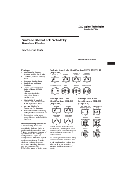 浏览型号HSMS-282F-TR1的Datasheet PDF文件第1页