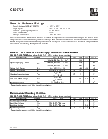 浏览型号ICS93725YFT的Datasheet PDF文件第4页