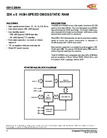 浏览型号IC61C256AH-15N的Datasheet PDF文件第2页