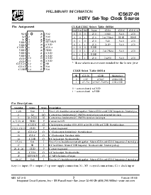 浏览型号ICS627R-01T的Datasheet PDF文件第2页