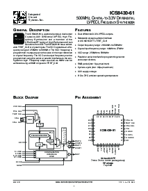 浏览型号ICS8430-61的Datasheet PDF文件第1页
