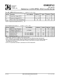 浏览型号ICS85357AG-01T的Datasheet PDF文件第4页