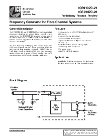 浏览型号ICS9107C-21的Datasheet PDF文件第1页