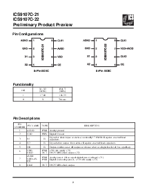 浏览型号ICS9107C-21的Datasheet PDF文件第2页