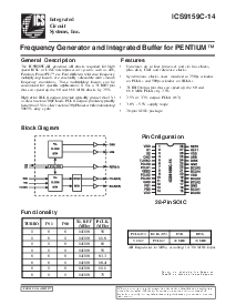 浏览型号ICS9159CM-14的Datasheet PDF文件第1页