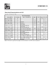 浏览型号ICS9159CM-14的Datasheet PDF文件第5页