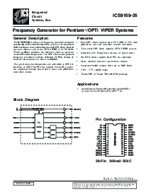 浏览型号ICS9159M-05的Datasheet PDF文件第1页