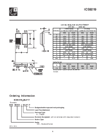 浏览型号ICS9219YGLF-T的Datasheet PDF文件第8页