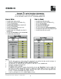 浏览型号ICS9250yF-18的Datasheet PDF文件第4页