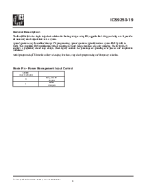 浏览型号ICS9250yF-19的Datasheet PDF文件第3页
