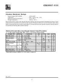 浏览型号ICS93V857YG-025T的Datasheet PDF文件第3页