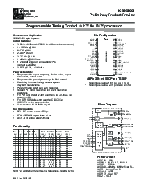 浏览型号ICS952001的Datasheet PDF文件第1页