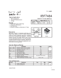 浏览型号IRF7484的Datasheet PDF文件第1页