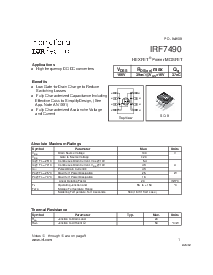 浏览型号IRF7490的Datasheet PDF文件第1页