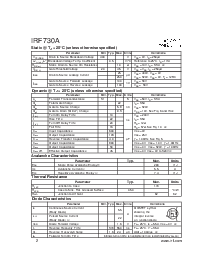 浏览型号IRF730A的Datasheet PDF文件第2页