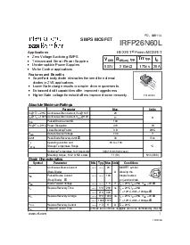 浏览型号IRFP26N60L的Datasheet PDF文件第1页