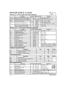 浏览型号IRFSL31N20D的Datasheet PDF文件第2页