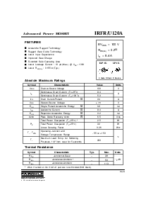 浏览型号IRFU120A的Datasheet PDF文件第1页